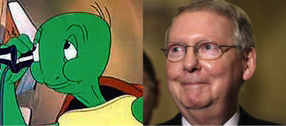 mitch mcconnell is a turtle