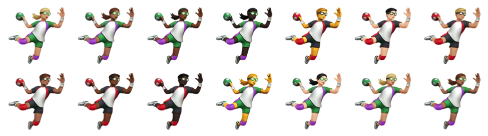 Why is there even one handball player emoji?